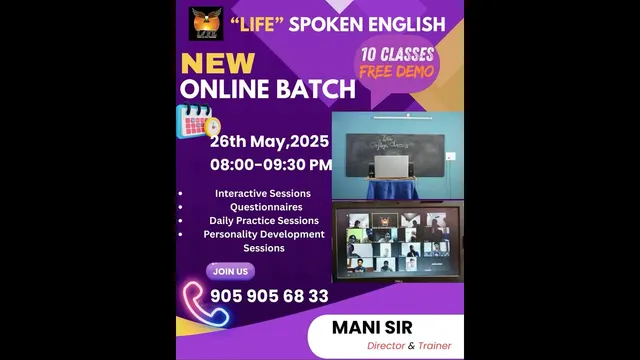 Mani Sir teaching: New online batch: 26 May 2025