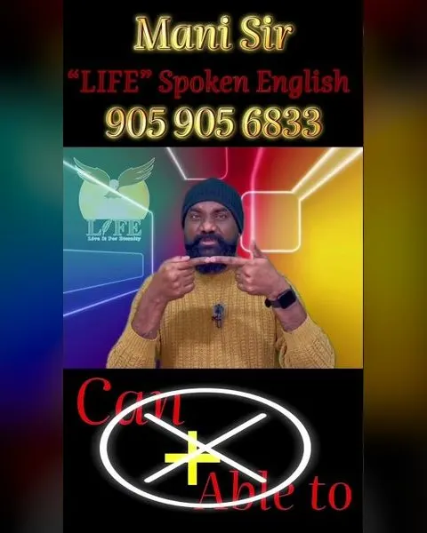 Mani Sir teaching: Common Errors 14: Can vs Able to